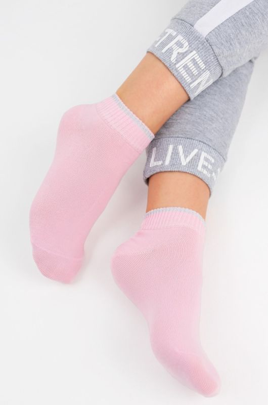 Women's socks with lurex Red branch