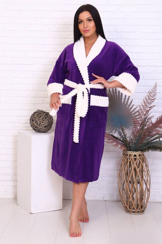 Women's Dressing gown 39009 (Purple)