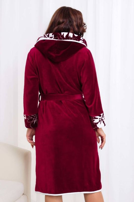 Women's Dressing Gown 53514 (Burgundy)