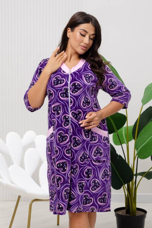 Women's Dressing gown 83708 (Purple)