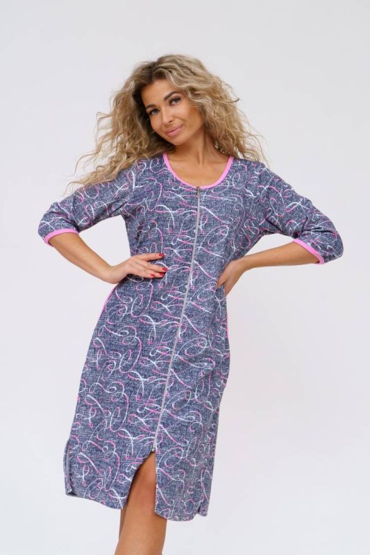 Women's Dressing gown 36686 (Gray)