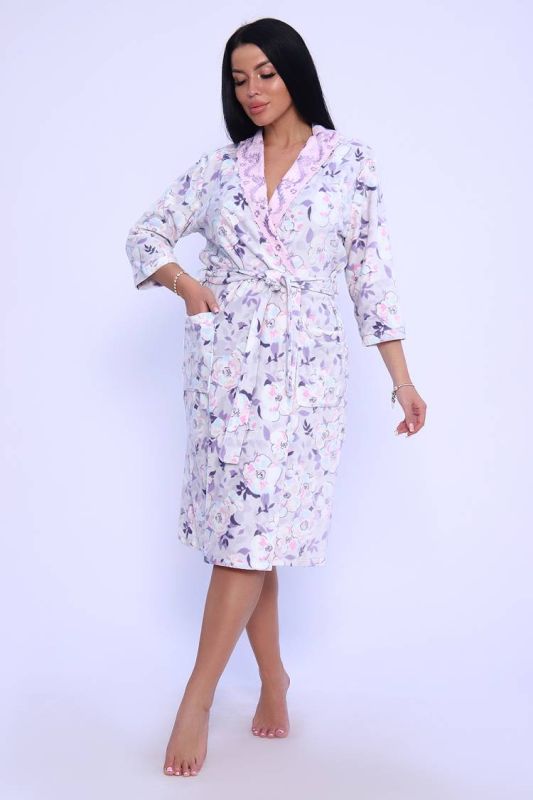 Women's Dressing gown 65051 (Lilac)