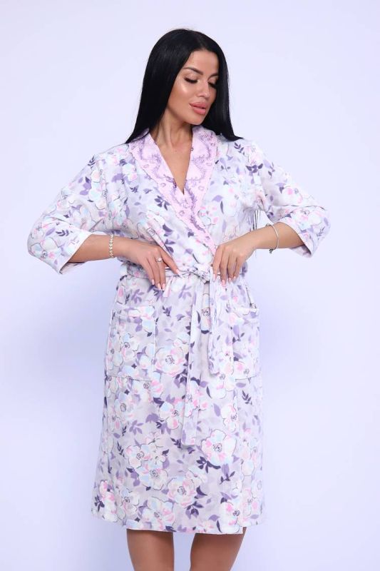 Women's Dressing gown 65051 (Lilac)