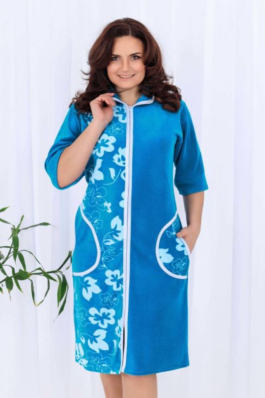 Women's Dressing gown 53511 (Turquoise)