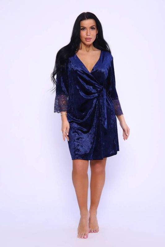 Women's robe 51652 (Blue)