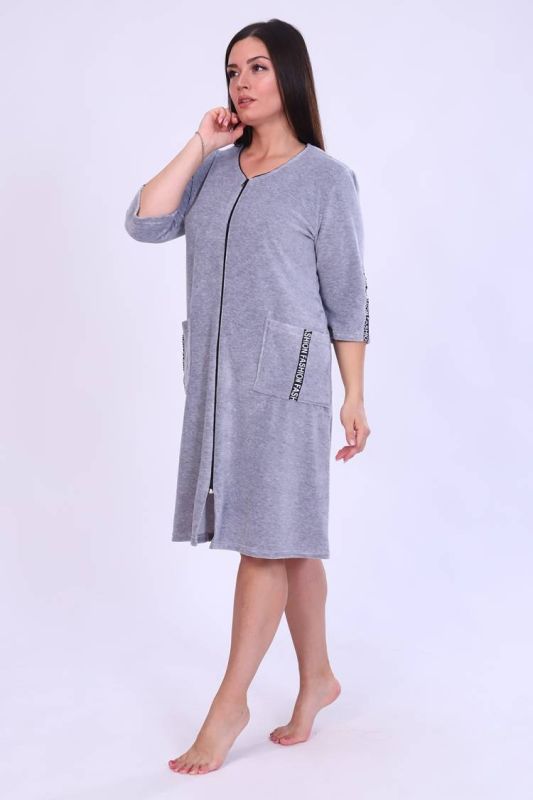 Women's Dressing gown 6068 (Gray)