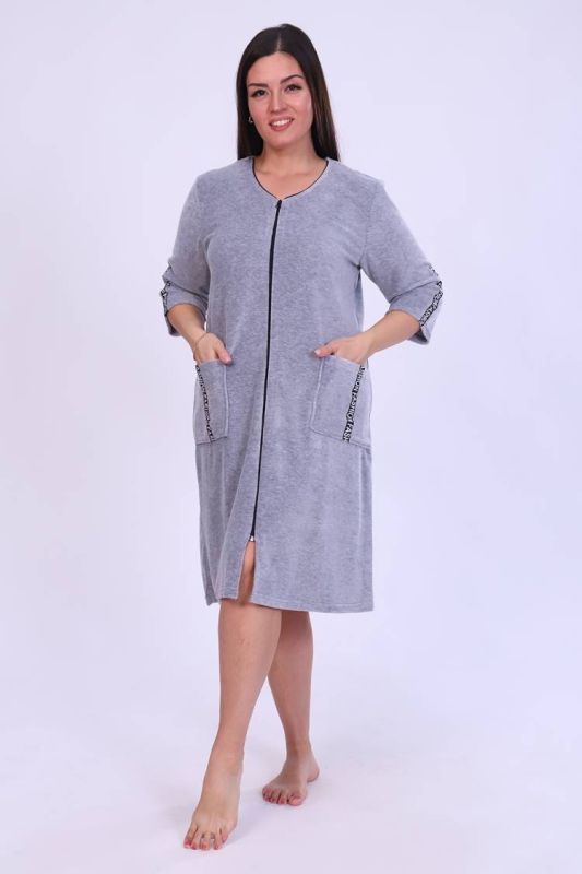 Women's Dressing gown 6068 (Gray)