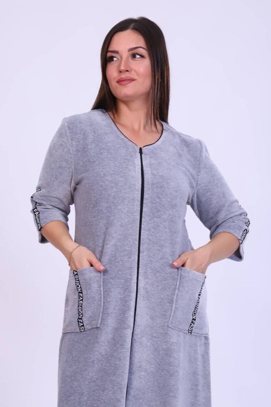 Women's Dressing gown 6068 (Gray)