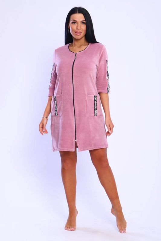 Women's robe 6068 (Dusty Rose)