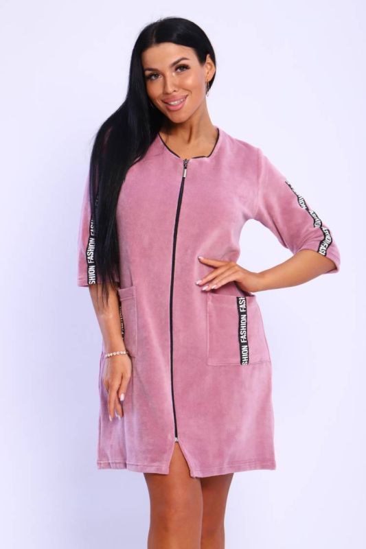 Women's robe 6068 (Dusty Rose)