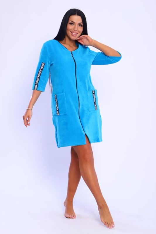 Women's robe 6068 (Turquoise)