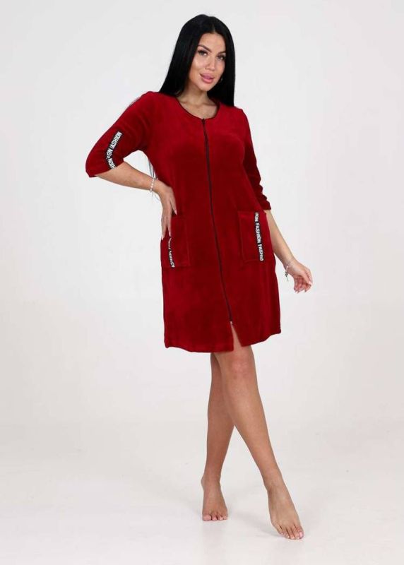 Women's robe 6068 (Bordeaux)