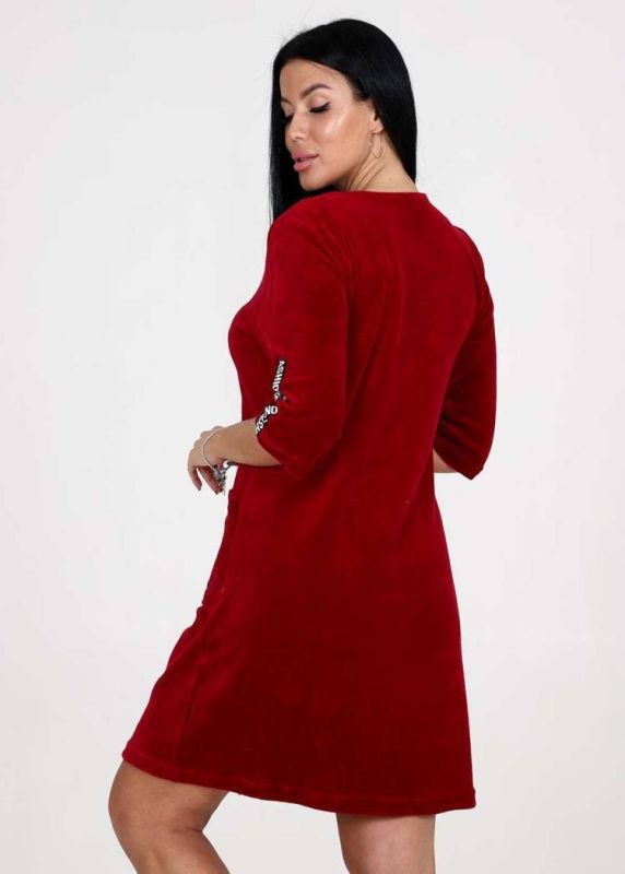 Women's robe 6068 (Bordeaux)