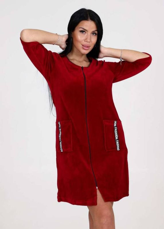 Women's robe 6068 (Bordeaux)