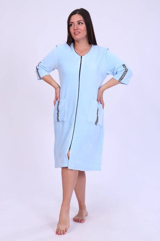 Women's robe 6068 (Blue)