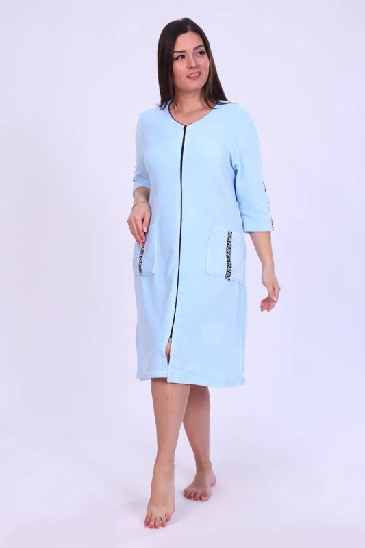 Women's robe 6068 (Blue)