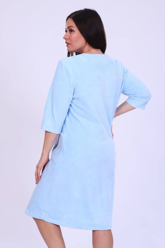 Women's robe 6068 (Blue)