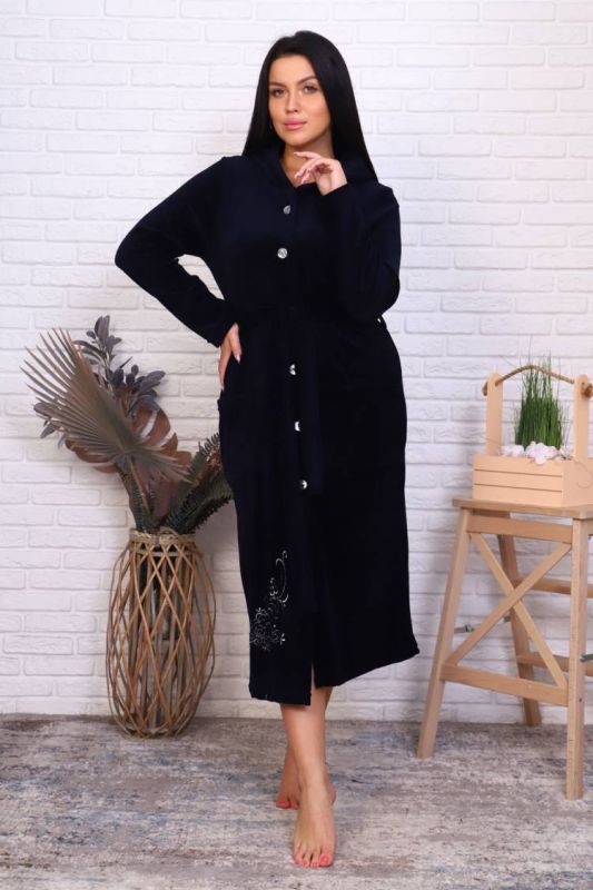 Women's Dressing gown Diana (Dark blue)