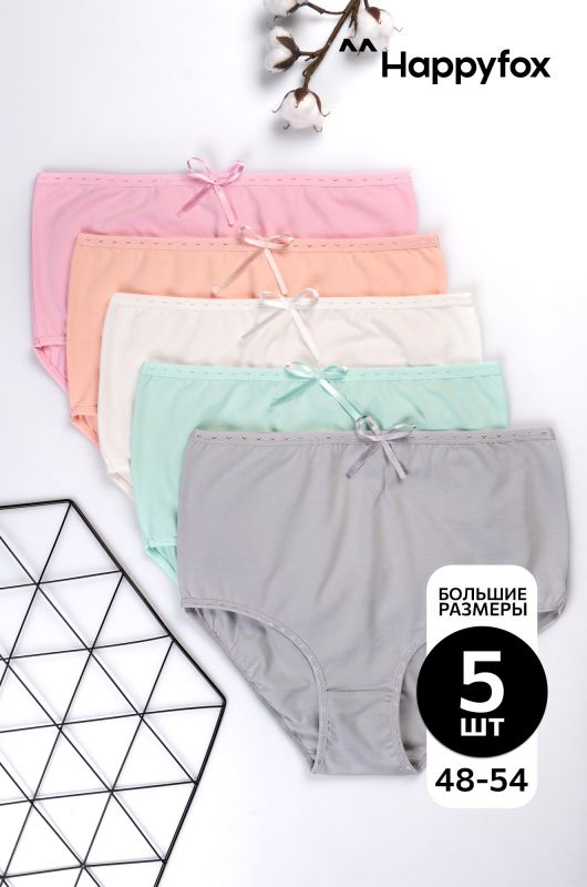 Women's high-fit maxi briefs 5 pcs. Happyfox