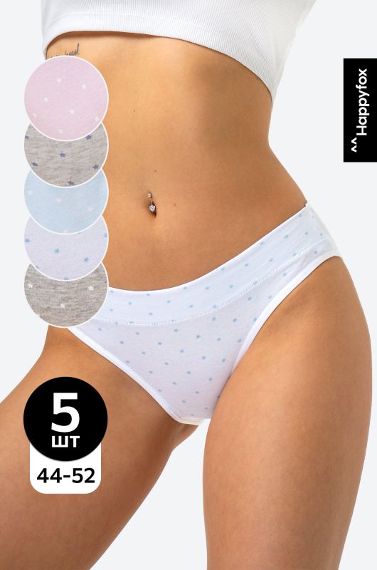 Women's slip briefs 5 pcs. Happyfox