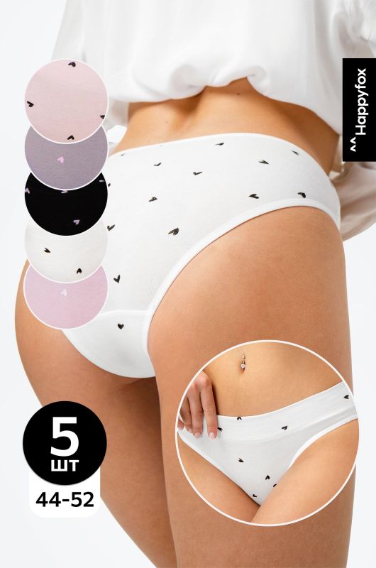 Women's slip briefs 5 pcs. Happyfox