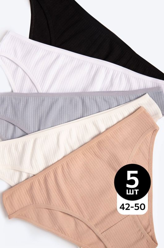 Women's 5 piece welt slip briefs. Happyfox