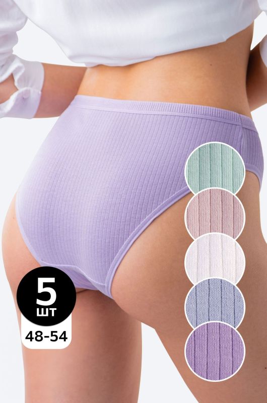 Women's 5 piece welt slip briefs. Happyfox