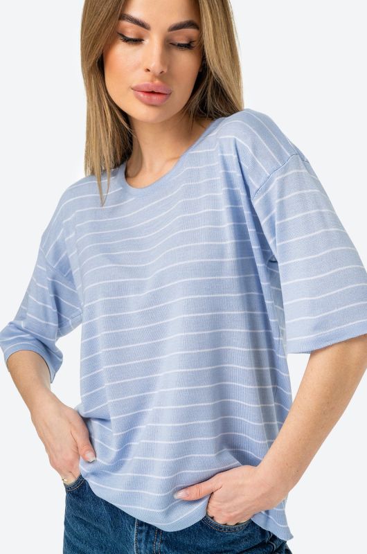 Happyfox women's striped knitted oversize T-shirt