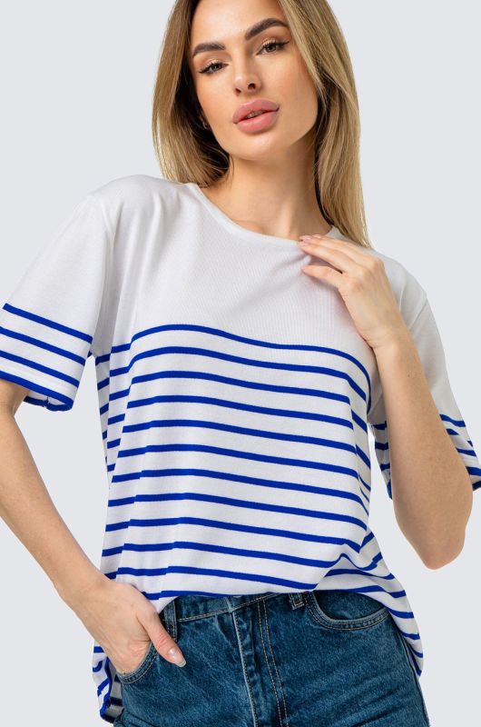 Women's striped knitted T-shirt Happyfox