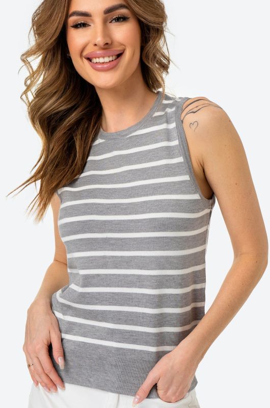 Women's striped knitted top Happyfox