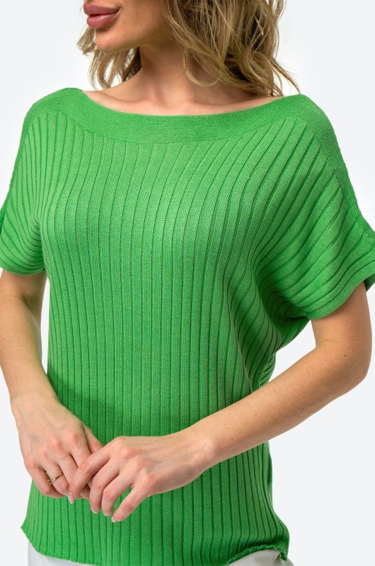 Women's short sleeve wool sweater Happyfox