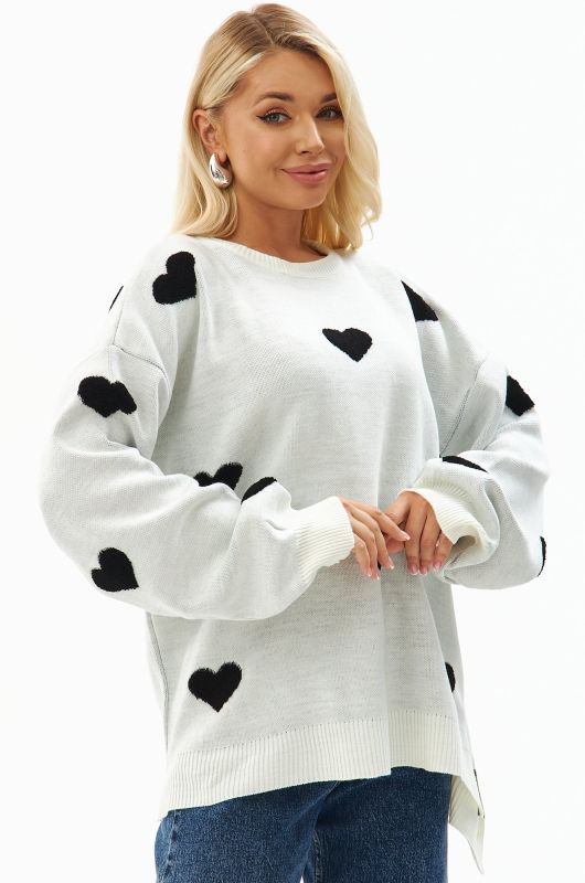 Women's long over-size sweater Happyfox