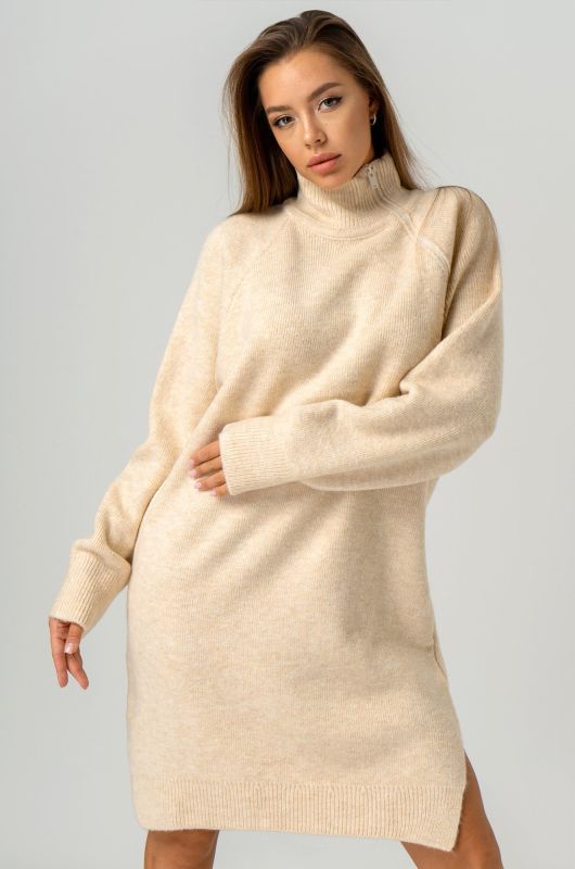 Women's warm knitted over-size dress Happyfox