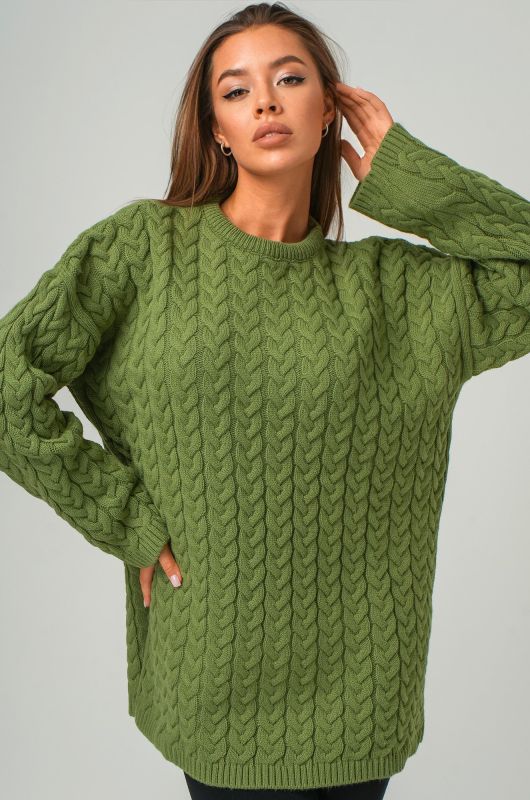 Women's large knitted oversize sweater Happyfox