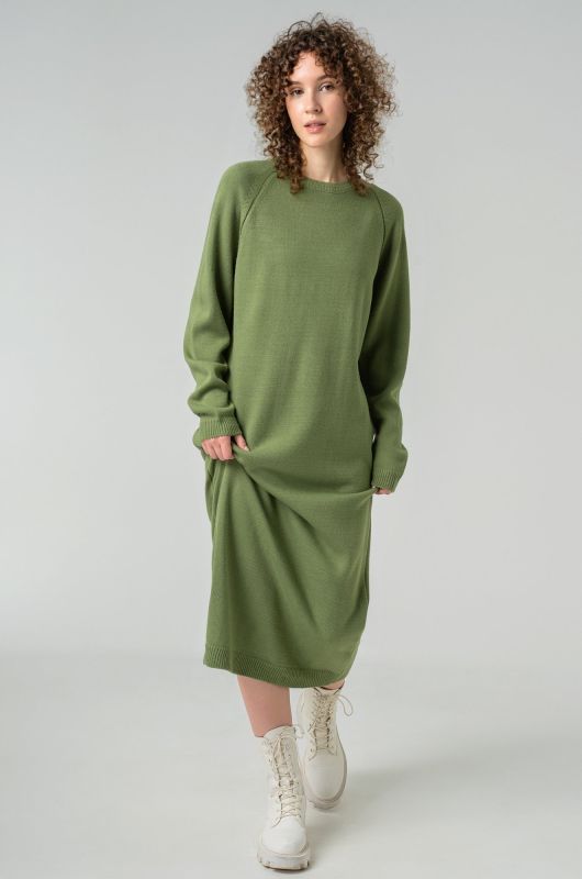 Women's warm knitted dress Happyfox