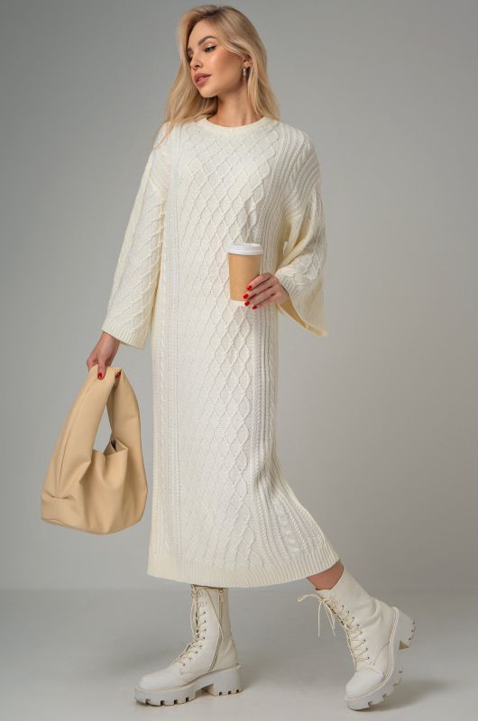 Women's warm knitted dress Happyfox