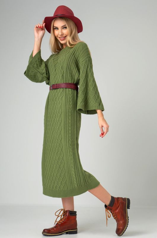 Women's warm knitted dress Happyfox