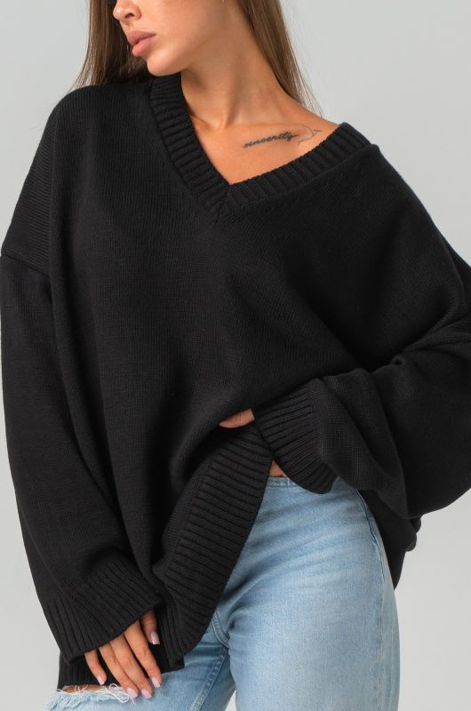 Happyfox Women's V-neck Oversize Sweater