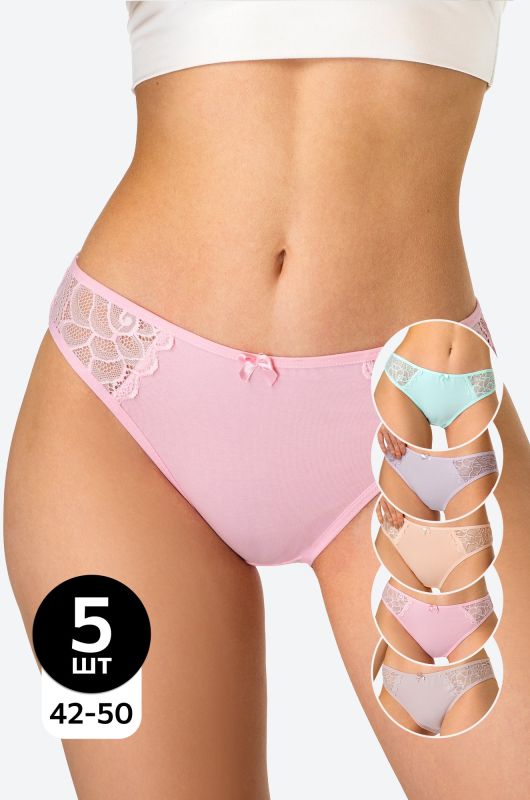 Women's 5 piece slip briefs Happyfox