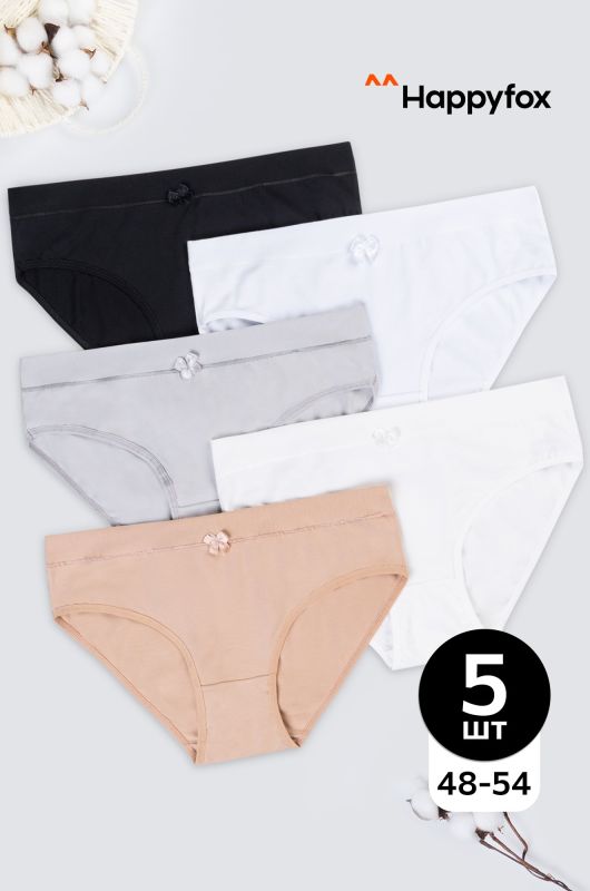 Women's slip briefs 5 pcs. Happyfox