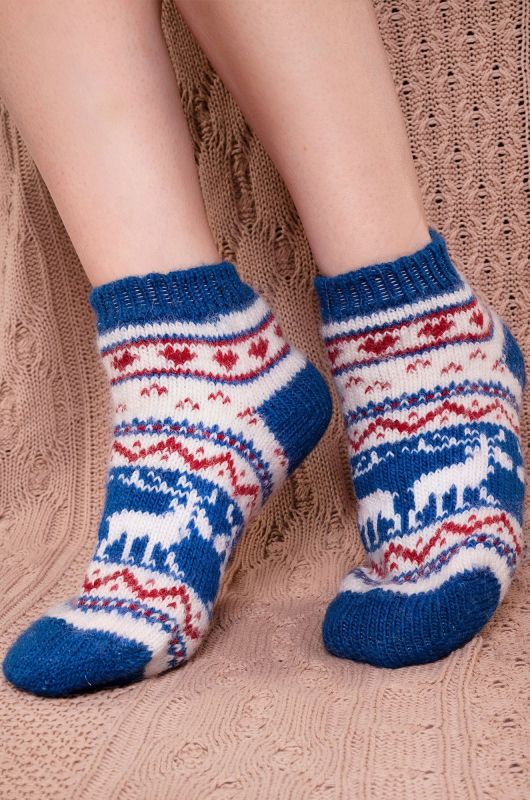 Women's woolen Happyfox slippers