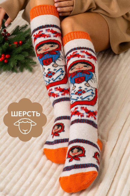 Women's woolen socks Happyfox