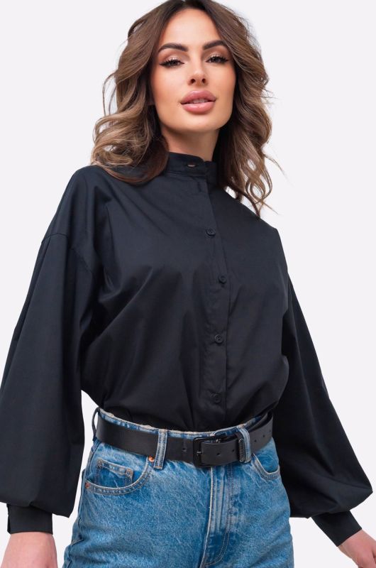 Women's over-size shirt with wide lantern sleeves Happyfox