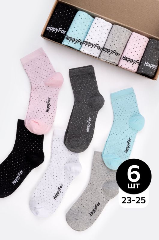 Set of socks 6 pairs Happyfox