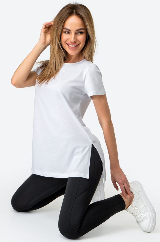 Long women's slit T-shirt Happyfox