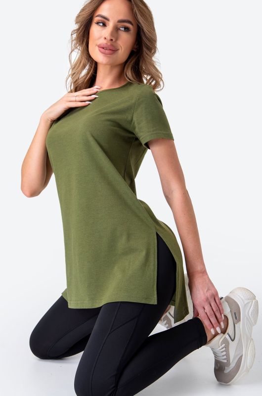 Long women's T-shirt with slits Happyfox