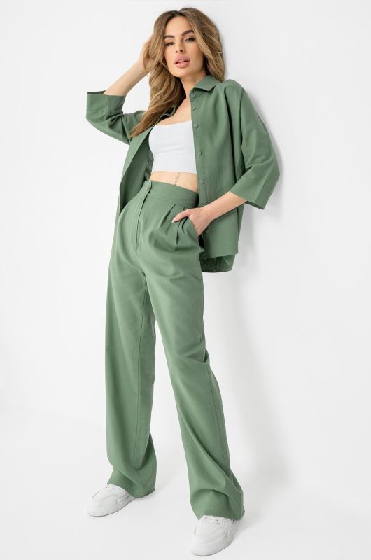 Women's linen suit Happyfox