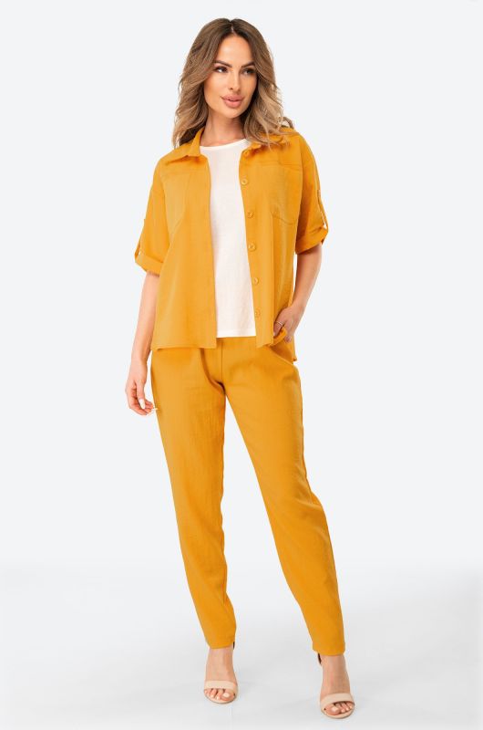 Women's linen three-piece suit Happyfox