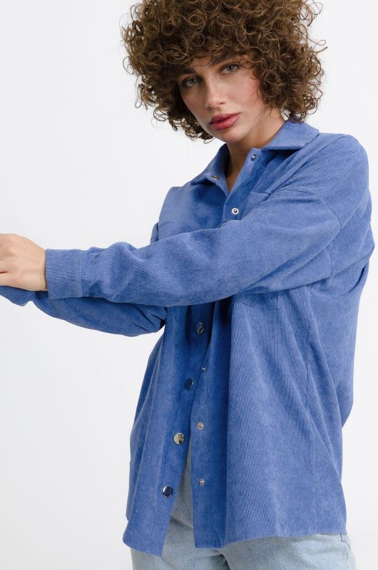 Women's corduroy over-size shirt with buttons Happyfox