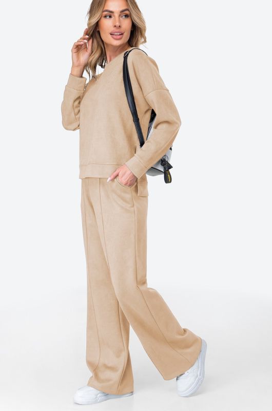 Women's eco-suede suit Happyfox